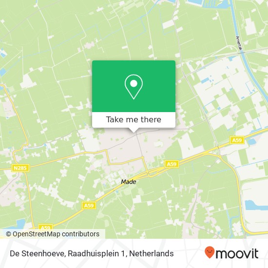 De Steenhoeve, Raadhuisplein 1 map