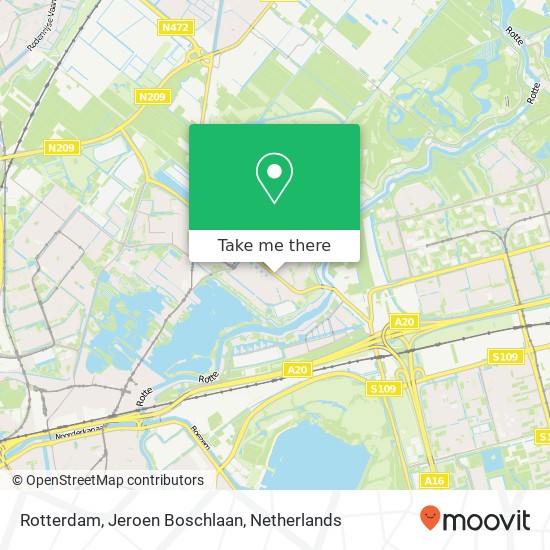 Rotterdam, Jeroen Boschlaan map