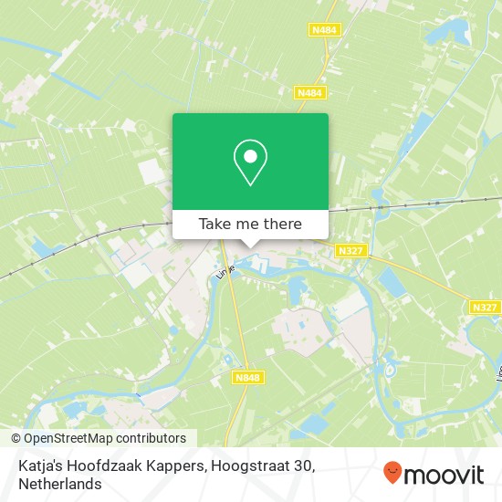 Katja's Hoofdzaak Kappers, Hoogstraat 30 Karte