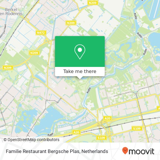 Familie Restaurant Bergsche Plas map