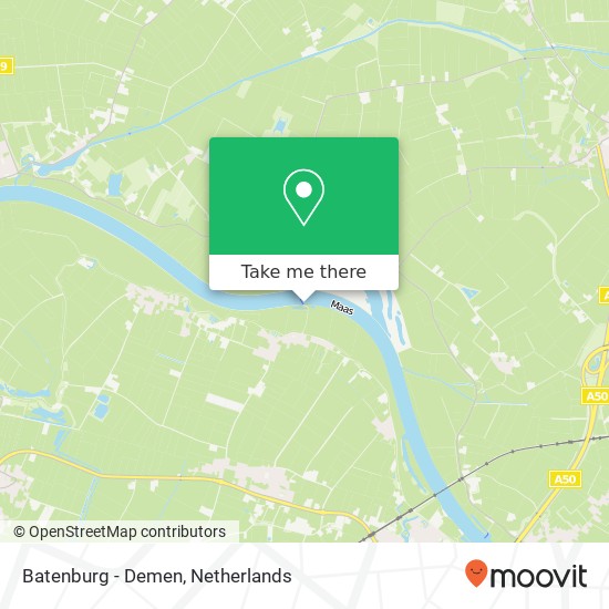 Batenburg - Demen map