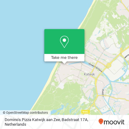 Domino's Pizza Katwijk aan Zee, Badstraat 17A map