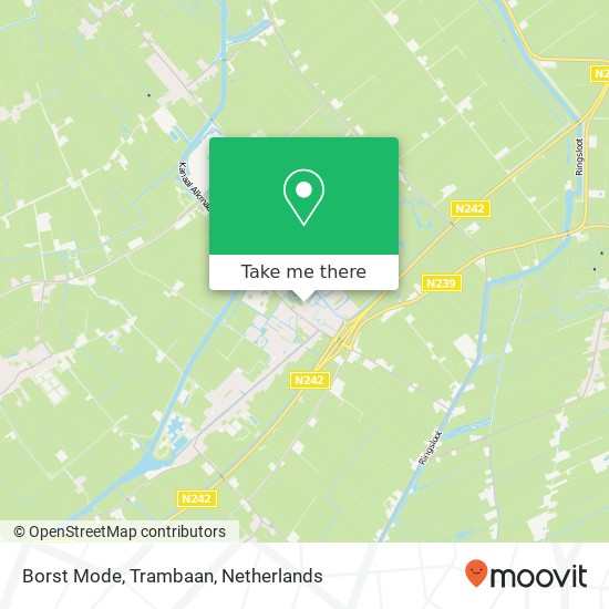 Borst Mode, Trambaan map