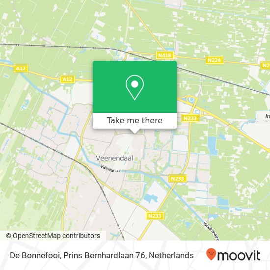 De Bonnefooi, Prins Bernhardlaan 76 map