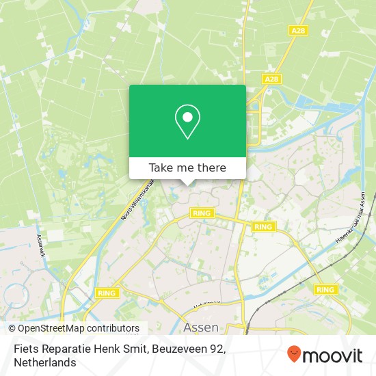 Fiets Reparatie Henk Smit, Beuzeveen 92 map