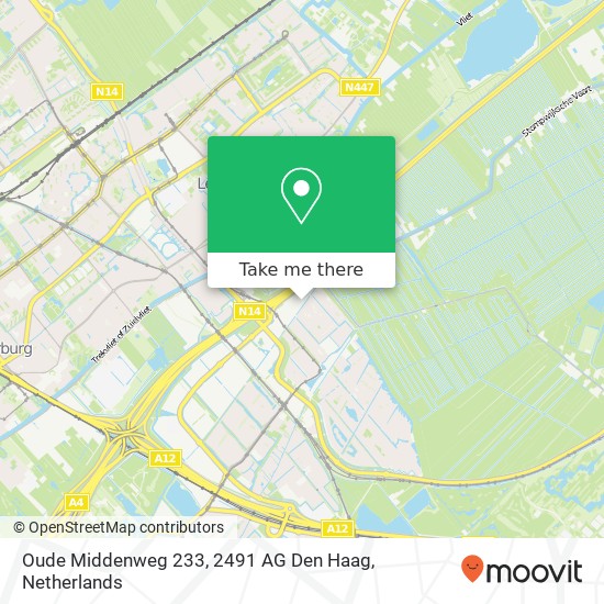 Oude Middenweg 233, 2491 AG Den Haag Karte