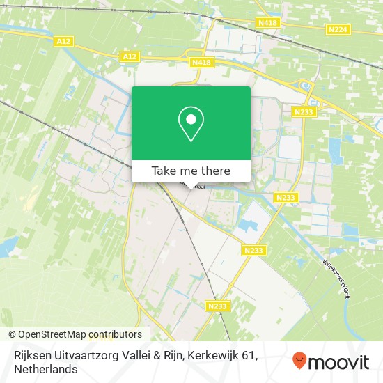 Rijksen Uitvaartzorg Vallei & Rijn, Kerkewijk 61 Karte