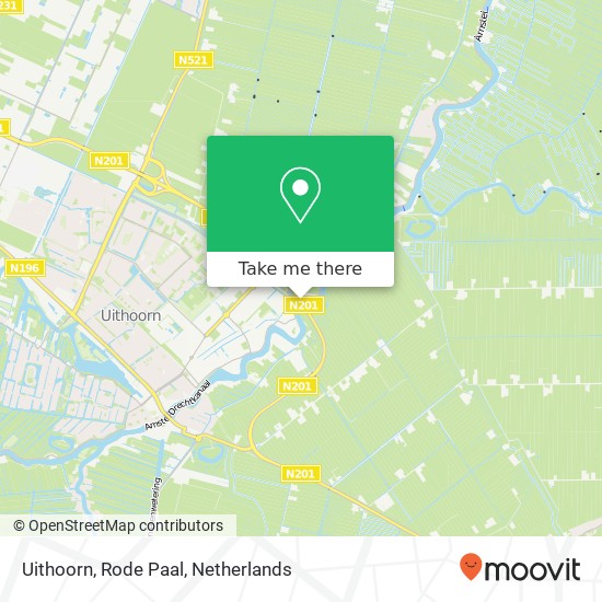 Uithoorn, Rode Paal map