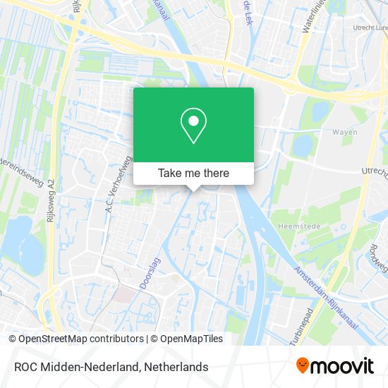 Ambacht Moet Bestaan How to get to ROC Midden-Nederland in Nieuwegein by Bus or Train?