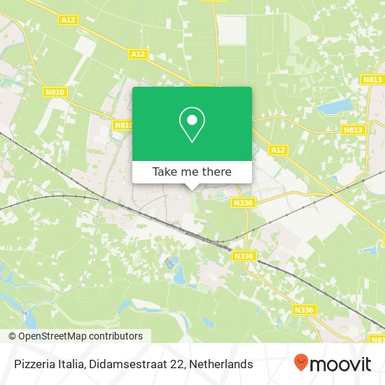 Pizzeria Italia, Didamsestraat 22 map