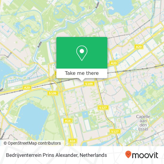 Bedrijventerrein Prins Alexander map