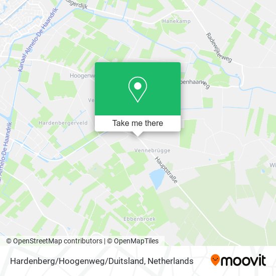 Hardenberg/Hoogenweg/Duitsland map