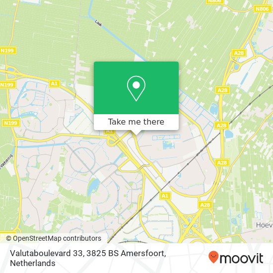 Valutaboulevard 33, 3825 BS Amersfoort map