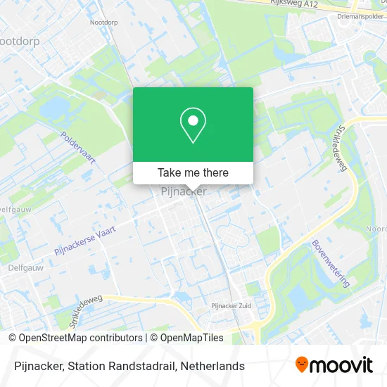 Pijnacker, Station Randstadrail map