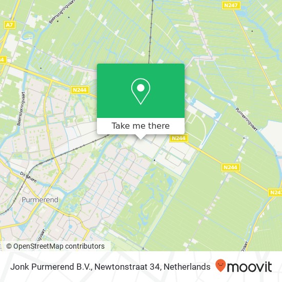 Jonk Purmerend B.V., Newtonstraat 34 map