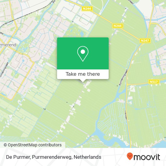 De Purmer, Purmerenderweg map