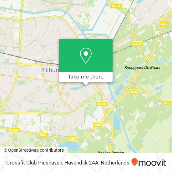 Crossfit Club Piushaven, Havendijk 24A map