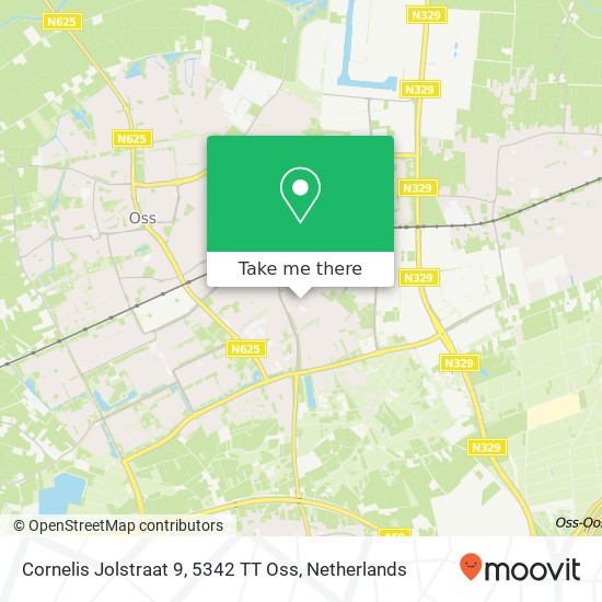 Cornelis Jolstraat 9, 5342 TT Oss Karte