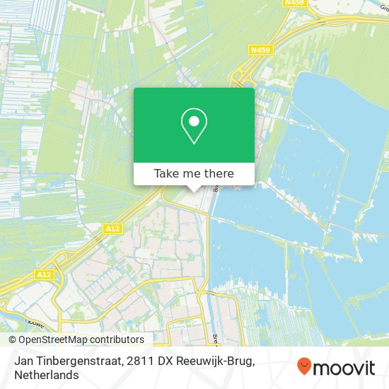 Jan Tinbergenstraat, 2811 DX Reeuwijk-Brug map