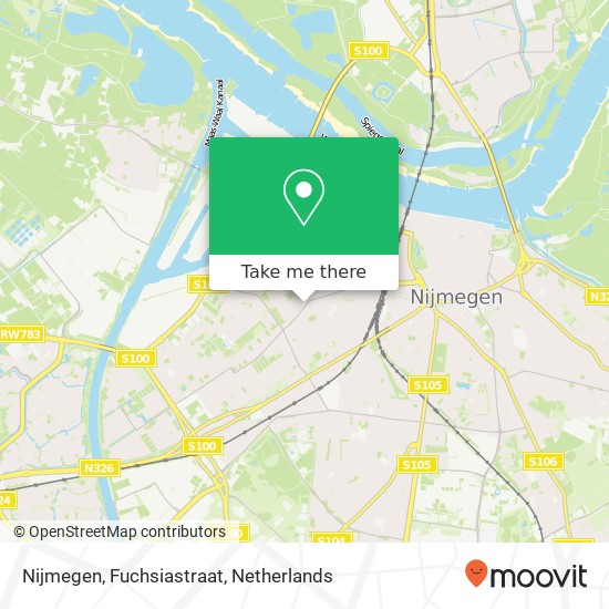 Nijmegen, Fuchsiastraat Karte