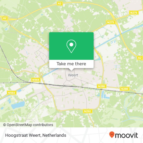 Hoogstraat Weert map