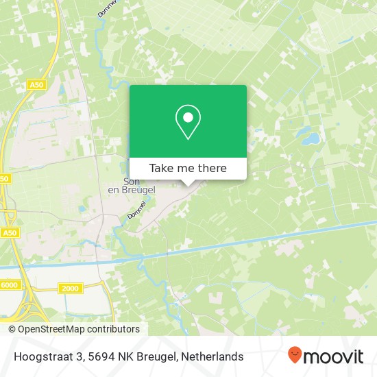 Hoogstraat 3, 5694 NK Breugel map