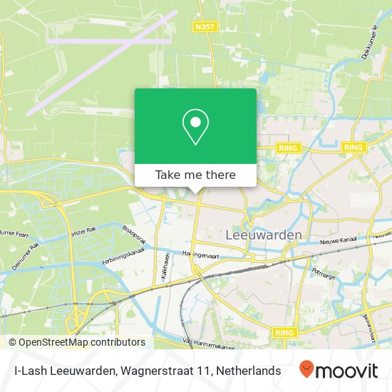 I-Lash Leeuwarden, Wagnerstraat 11 Karte