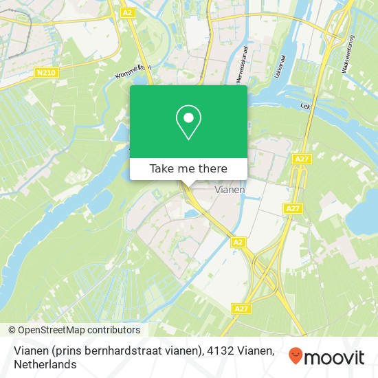 Vianen (prins bernhardstraat vianen), 4132 Vianen Karte