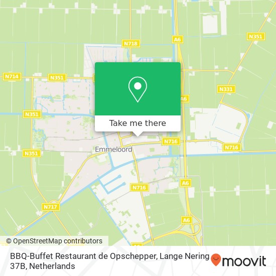 BBQ-Buffet Restaurant de Opschepper, Lange Nering 37B map