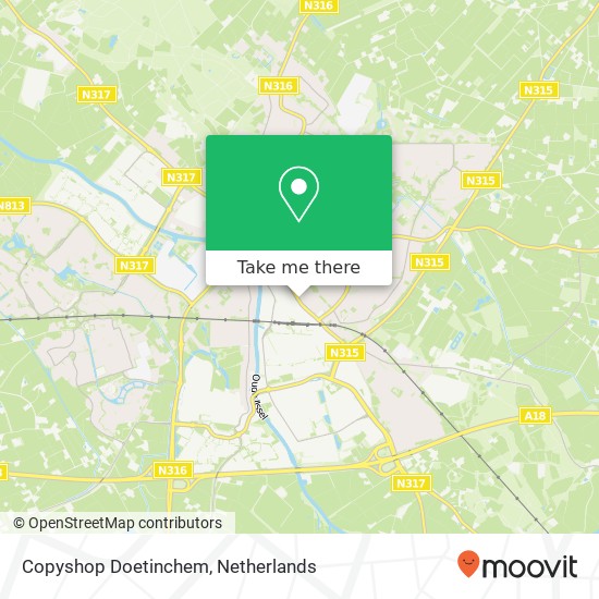 Copyshop Doetinchem map