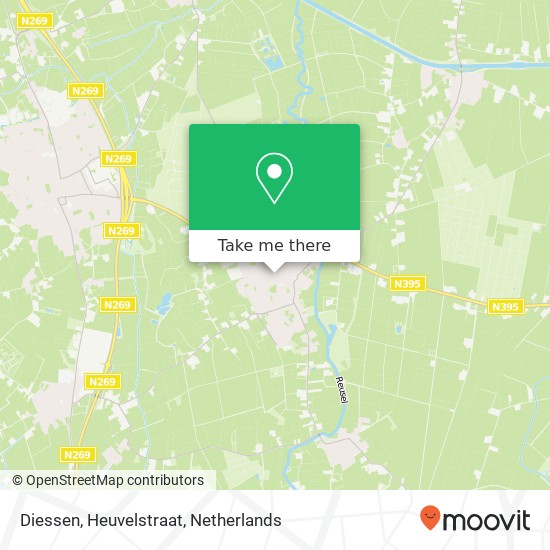 Diessen, Heuvelstraat map