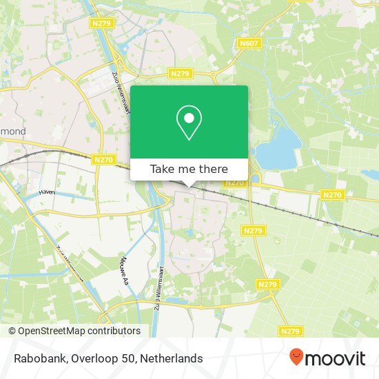 Rabobank, Overloop 50 map