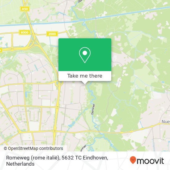 Romeweg (rome italië), 5632 TC Eindhoven map