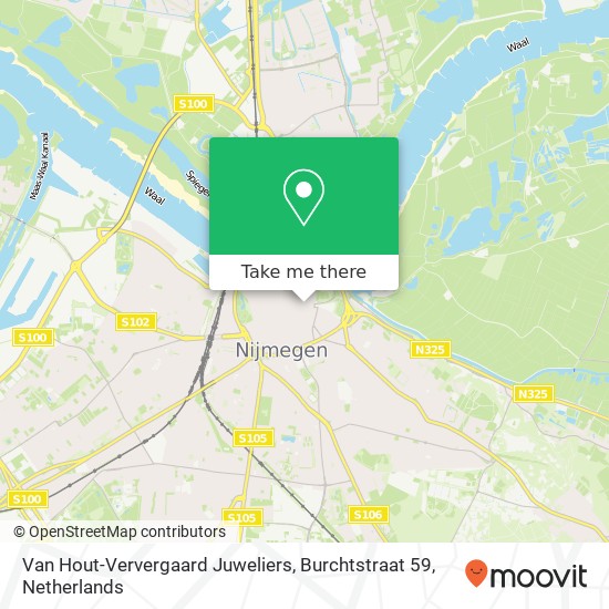 Van Hout-Ververgaard Juweliers, Burchtstraat 59 map