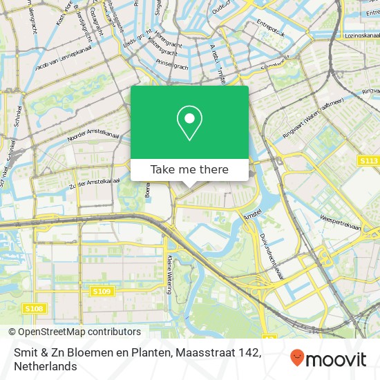 Smit & Zn Bloemen en Planten, Maasstraat 142 map