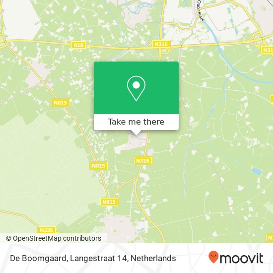 De Boomgaard, Langestraat 14 map