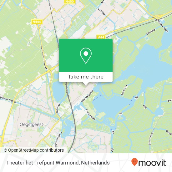 Theater het Trefpunt Warmond map