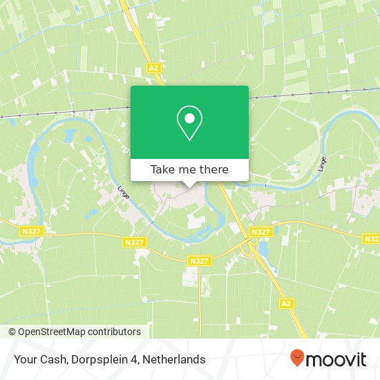 Your Cash, Dorpsplein 4 map