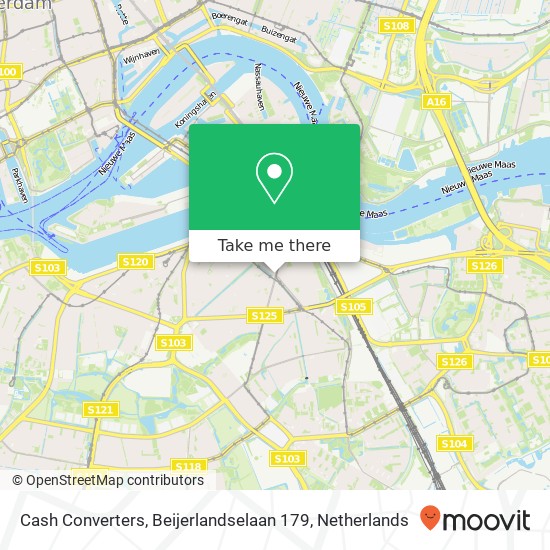 Cash Converters, Beijerlandselaan 179 map