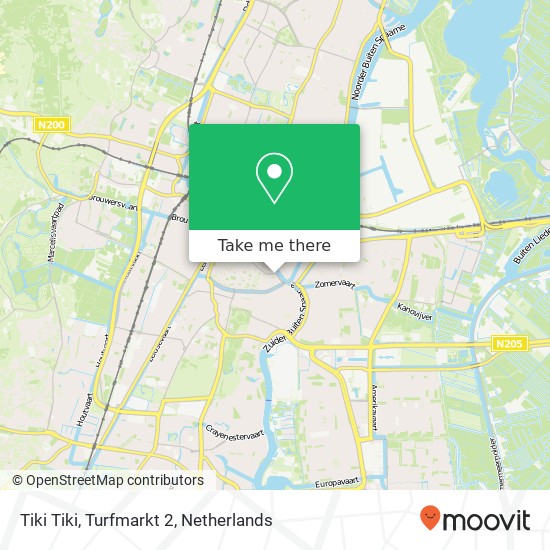 Tiki Tiki, Turfmarkt 2 map