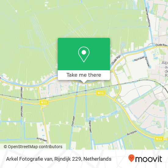 Arkel Fotografie van, Rijndijk 229 map