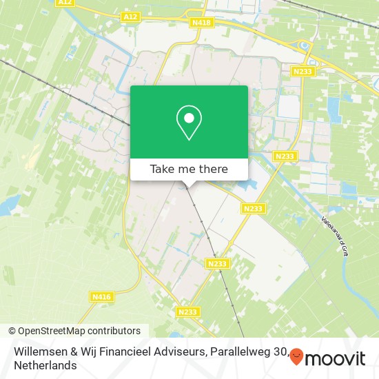 Willemsen & Wij Financieel Adviseurs, Parallelweg 30 map