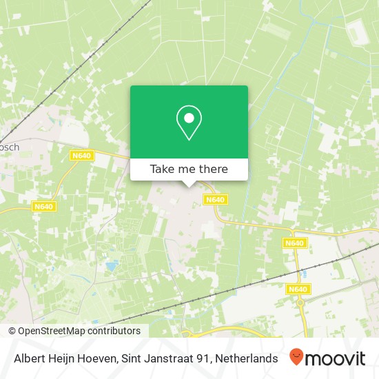 Albert Heijn Hoeven, Sint Janstraat 91 map