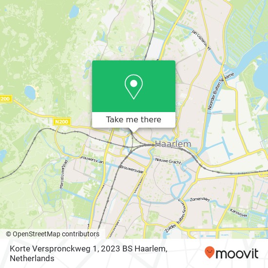 Korte Verspronckweg 1, 2023 BS Haarlem map