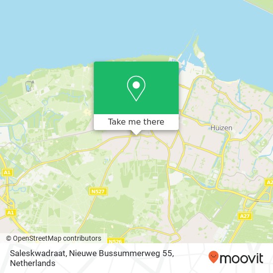 Saleskwadraat, Nieuwe Bussummerweg 55 Karte