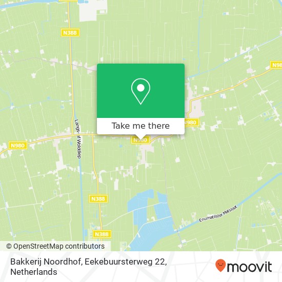Bakkerij Noordhof, Eekebuursterweg 22 Karte