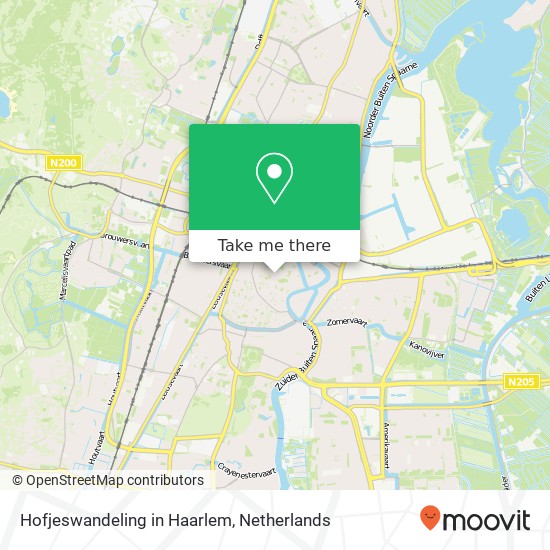Hofjeswandeling in Haarlem map