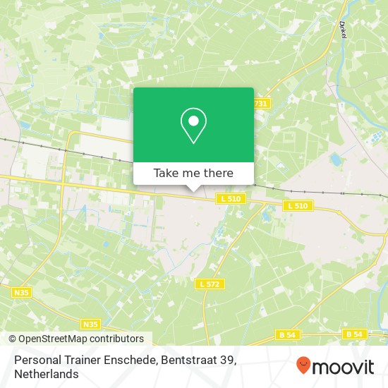 Personal Trainer Enschede, Bentstraat 39 map