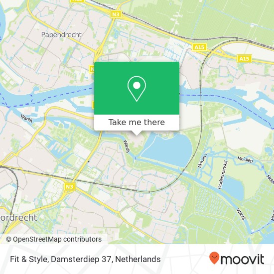 Fit & Style, Damsterdiep 37 map