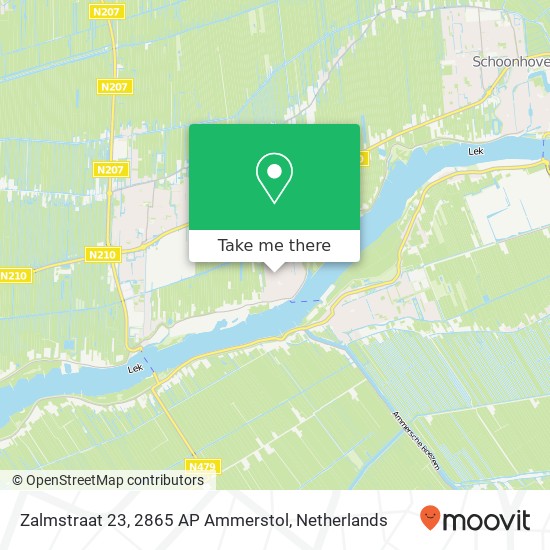 Zalmstraat 23, 2865 AP Ammerstol Karte